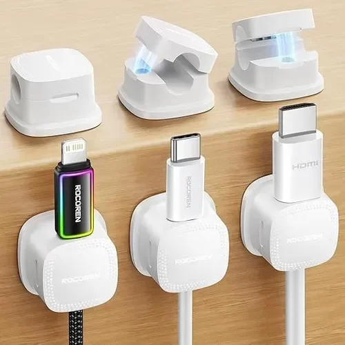 Producto - Organizador para cables magnético y autoadhesivo x6