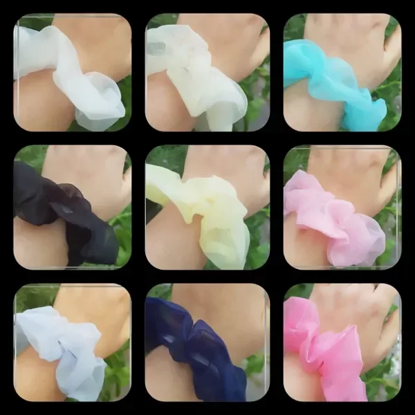 Producto - Colitas scrunchies tul (varios colores)