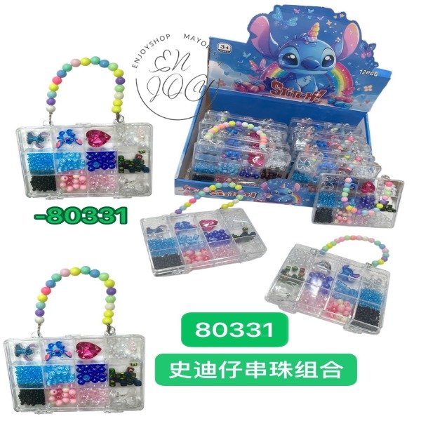 Producto - KIT CAJA CON MANILLA MOSTACILLAS PARA ARMAR PULSERAS CON HILO STITCH