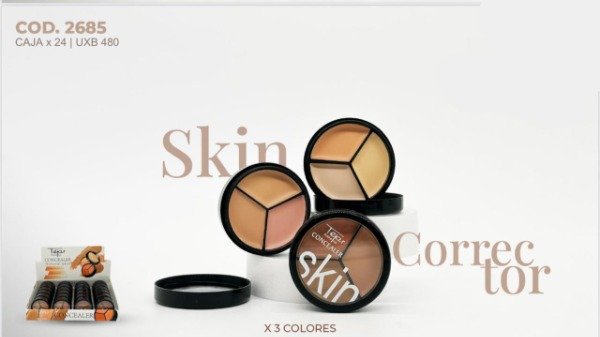 Producto - Paleta de Correctores x3 tonos Skin Tejar