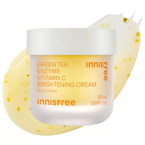 Producto - INNISFREE - GREEN TEA ENZYME VITAMIN C BRIGHTENING CREAM FOR DARK SPOTS 50ML