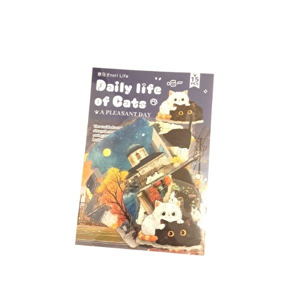 Producto - Set de 15 stickers - Daily Life of Cats: Night Walker