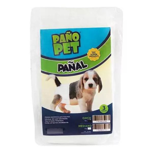 Producto - Pañal Chico x 3 unidades (1kg) Paño Pet
