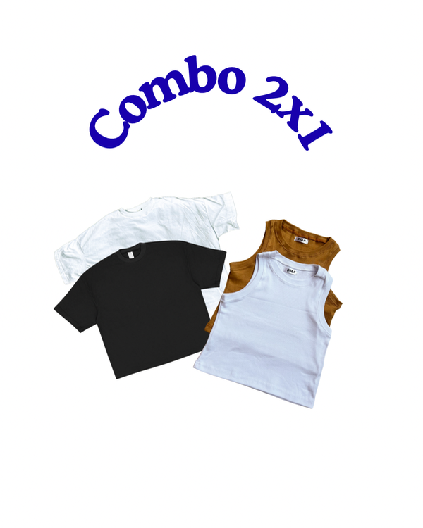 Producto - Combo 2x1 Remera boxy y Musculosa limay