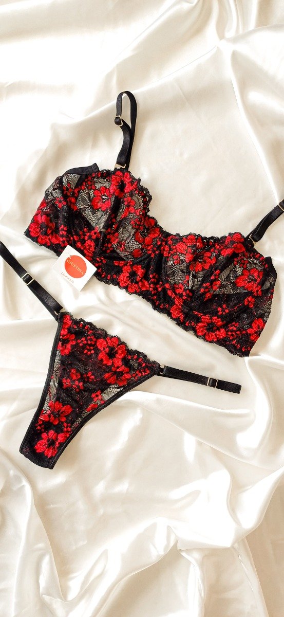 Producto - CONJUNTO NAOMI NEGRO CON ROJO