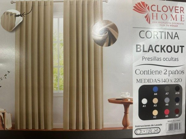 Producto - JUEGO DE CORTINAS BLACK OUT