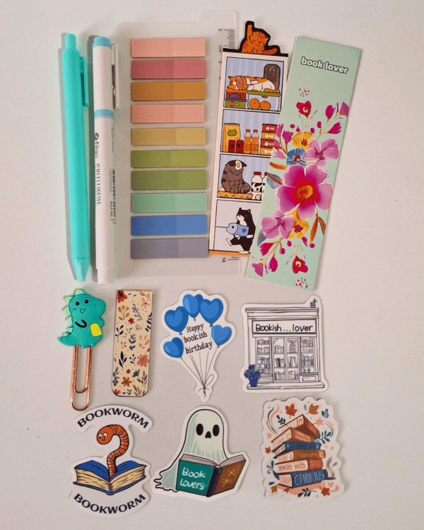 Producto - Combo mini pack booklover celeste + mini tote bag