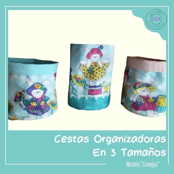 Producto - Cesta Organizadoras "Conejas" x 3 unidades