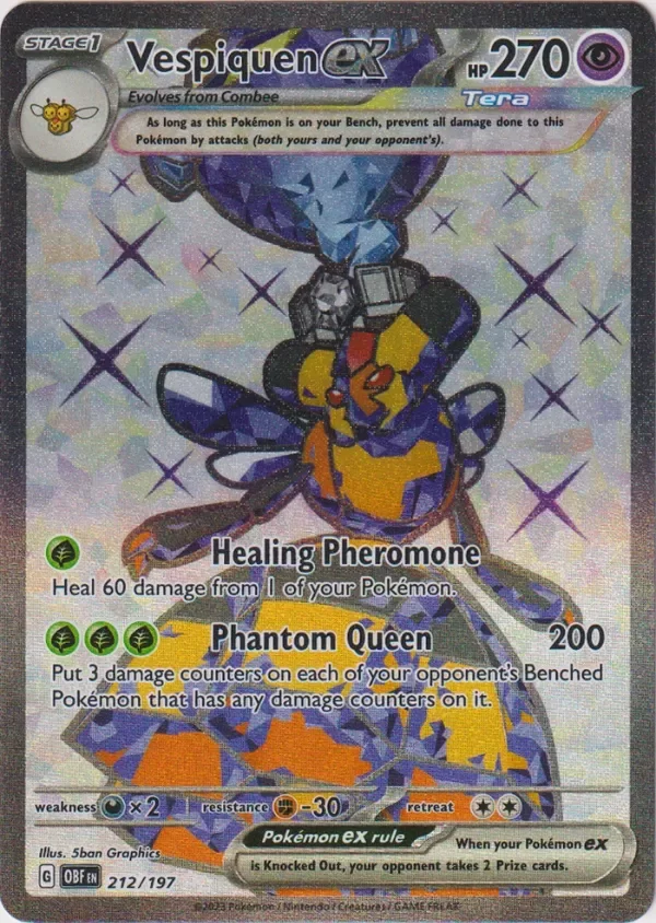 Producto - Vespiquen ex - 212/197 - Obsidian Flames - Holo