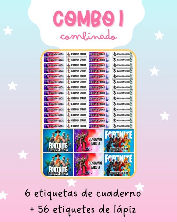 Producto - ETIQUETAS ESCOLARES