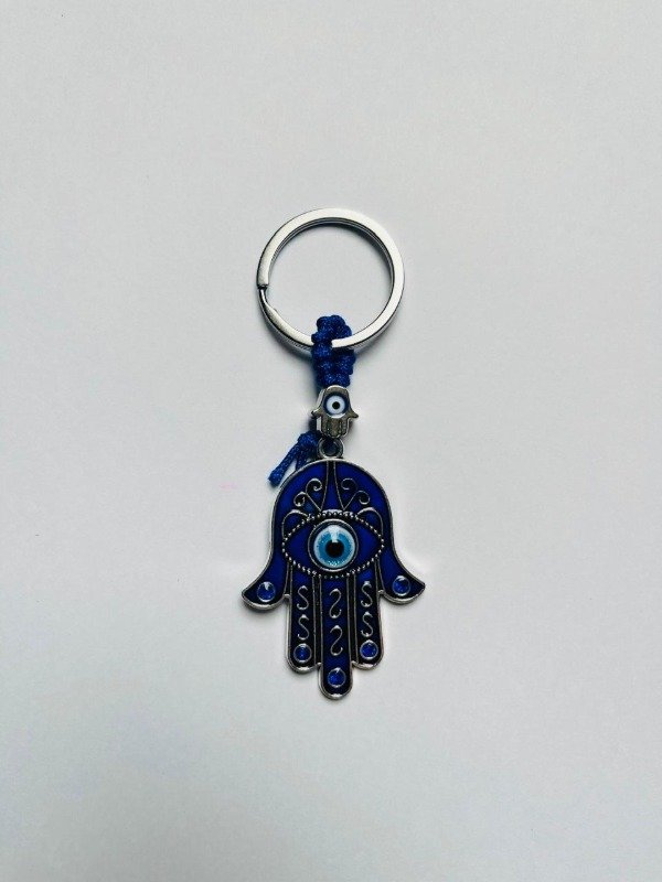 Producto - Llavero metálico mano de Fátima esmaltada