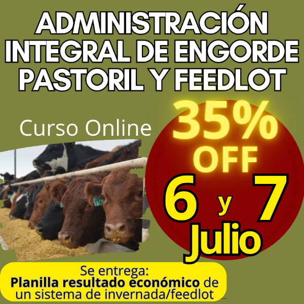Producto - Curso Online: Administración Integral de Engorde Pastoril y Feedlot