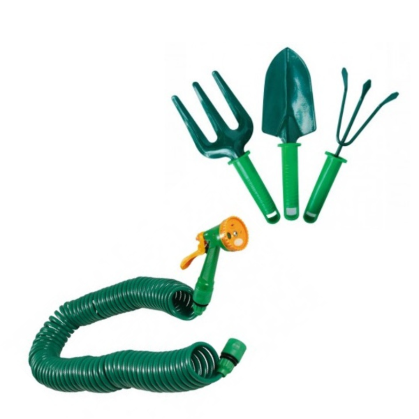 Producto - Set De Jardineria + Maguera Retráctil Extensible 1/2 Pulgada