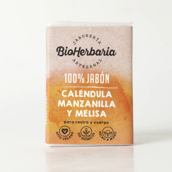 Producto - Jabon Artesanal Veg Sin Quimicos Rostro y Cuerpo Bioterra 100Gr