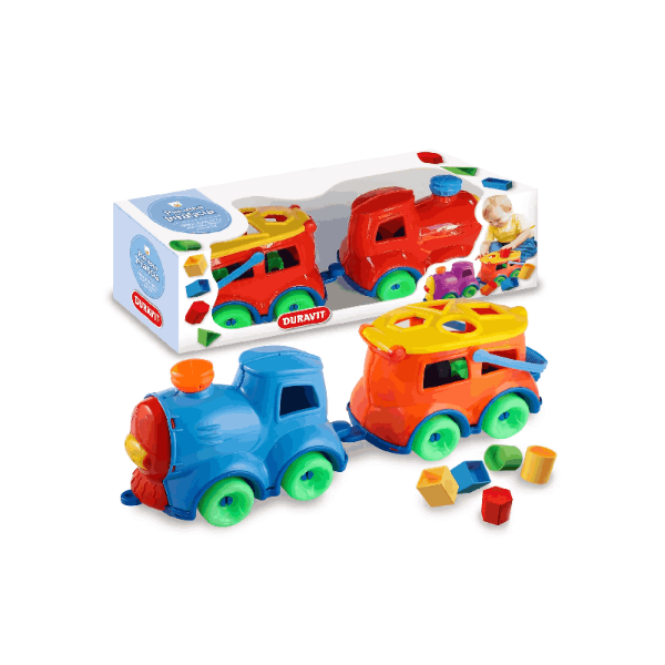 Producto - Tren didactico - arrastre - sonido - encastre - Duravit - 0