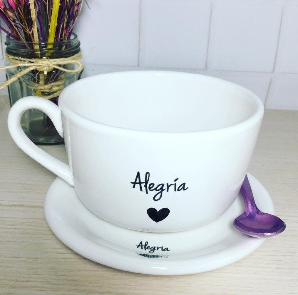 Producto - SET PLATO REDONDO + TAZON ALEGRIA 1