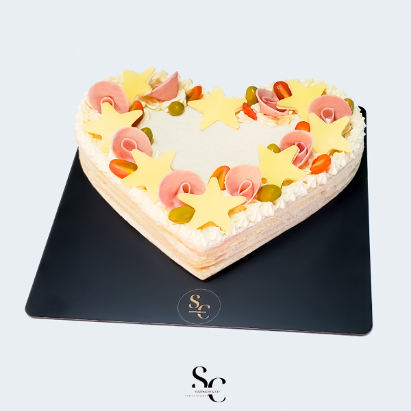 Producto - Torta Sándwich Corazón Vegetariana - 0