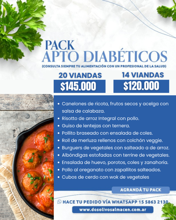 Producto - Pack Diabético X 14