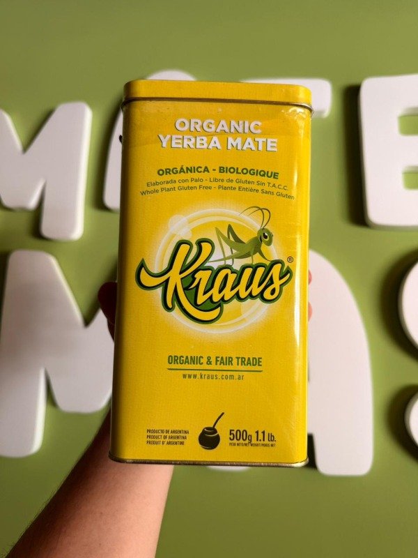 Producto - Lata Kraus con Yerba Mate Orgánica
