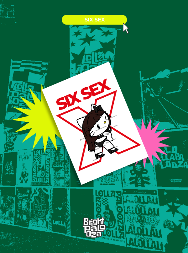 Producto - Poster Kitty Six Sex - BRIGHTPALOOZA