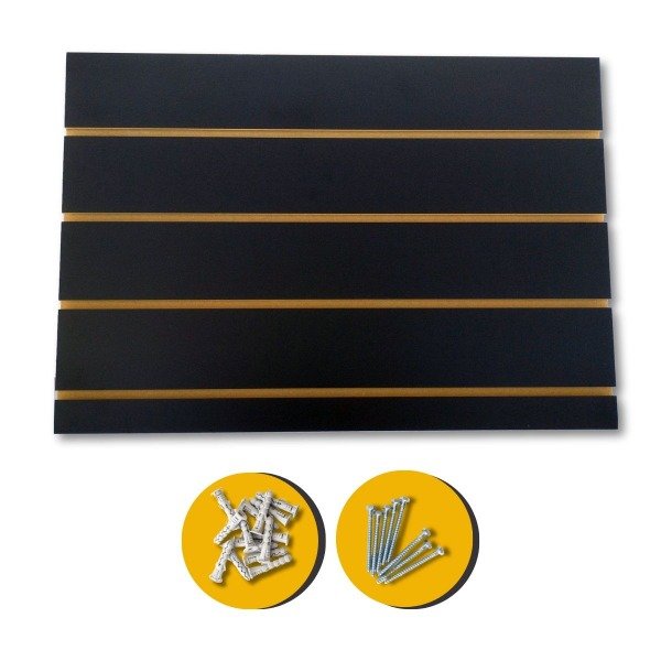 Producto - Placa de pared 64 x 45 cm negro