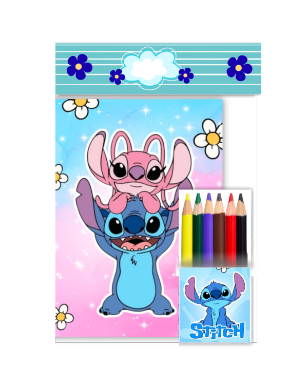 Producto - Librito para colorear con lápices de colores - STITCH