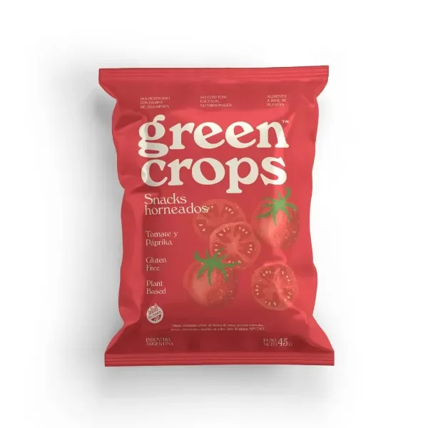 Producto - Snacks Green Crops de Tomate y Paprika 45gr