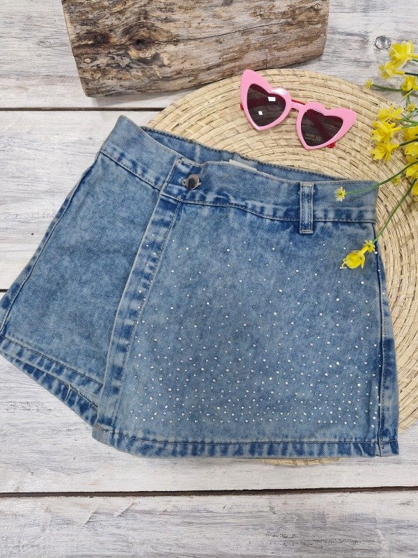 Producto - Short Pollera Brillo Oxido Kids(P5)