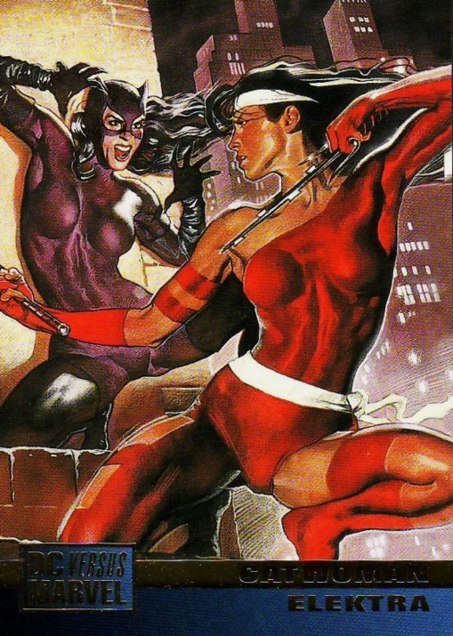 Producto - 1995 Fleer DC vs. Marvel Comics #82 - Catwoman / Elektra RIV - 0