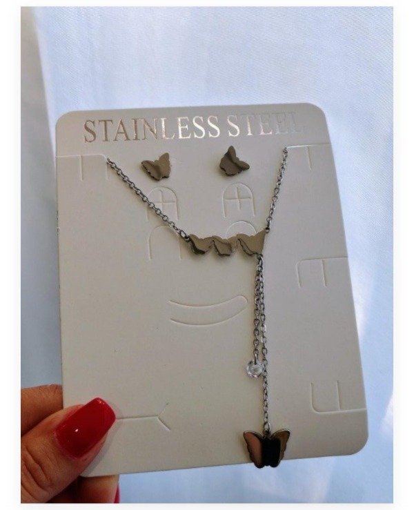 Producto - Cadena estilo corbatero + aritos