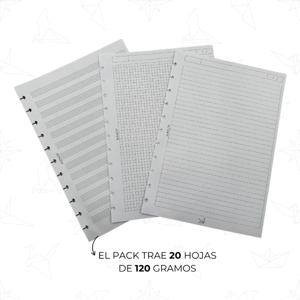 Producto - Pack de Hojas x20