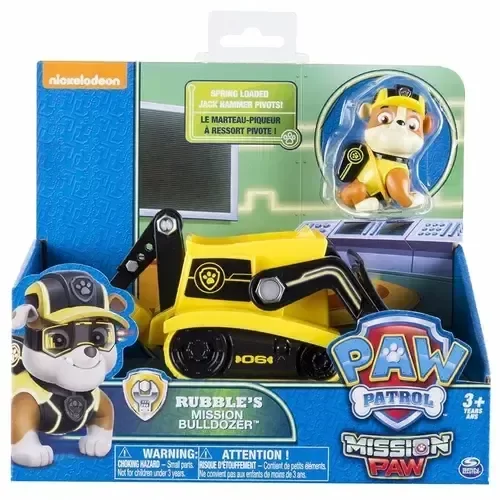 Producto - Paw Patrol Vehiculo Mediano Rubble Mision Topadora
