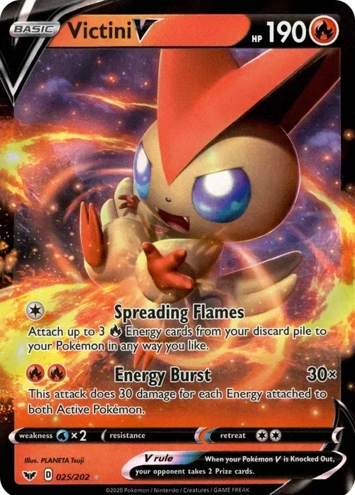 Producto - Victini V - 025/202 - Sword and Shield - Holo