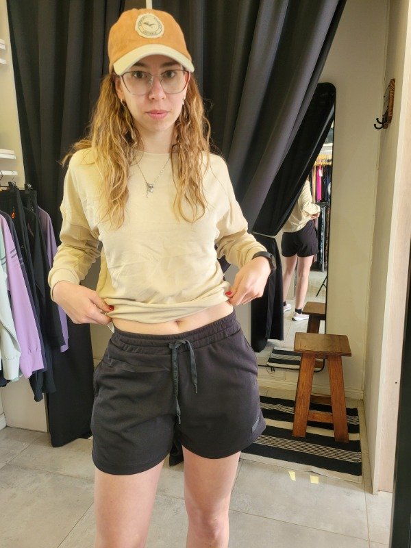 Producto - Short Lucerna Negro - Micro Panal