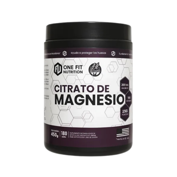 Producto - CITRATO DE MAGNESIO 450 GRS. - ONE FIT NUTRITION