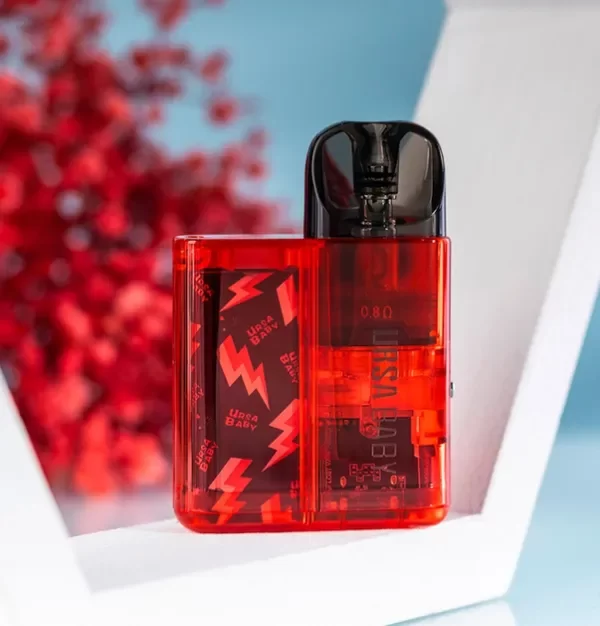 Producto - LOST VAPE URSA BABY POD KIT - RED CLEAR