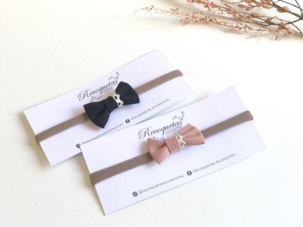 Producto - Vincha elastizada minimoño con puntilla
