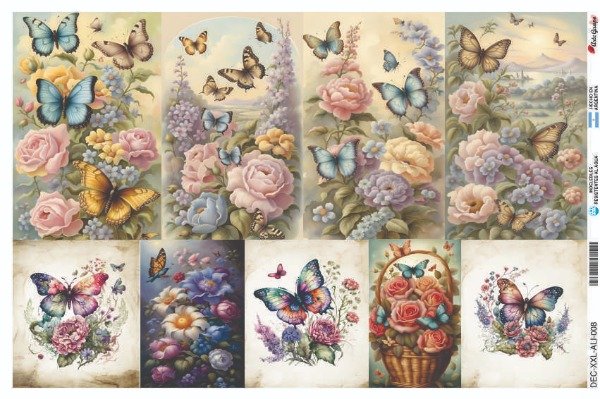 Producto - Láminas de Seda ALI-008 (x5 un)