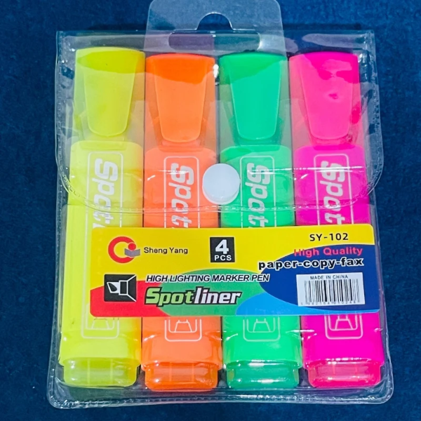 Producto - RESALTADOR 4 COLORES SY-102