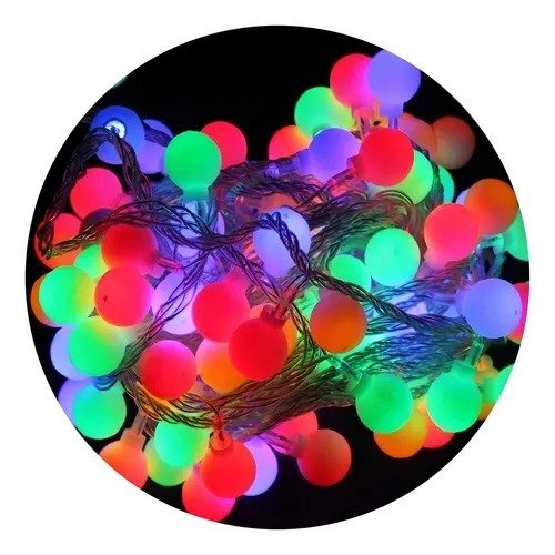 Producto - LUCES NAVIDEÑAS BOLITA MULTICOLOR "NAVIDAD"