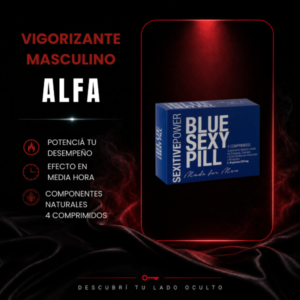 Producto - ALFA - Vigorizante potenciador masculino x4