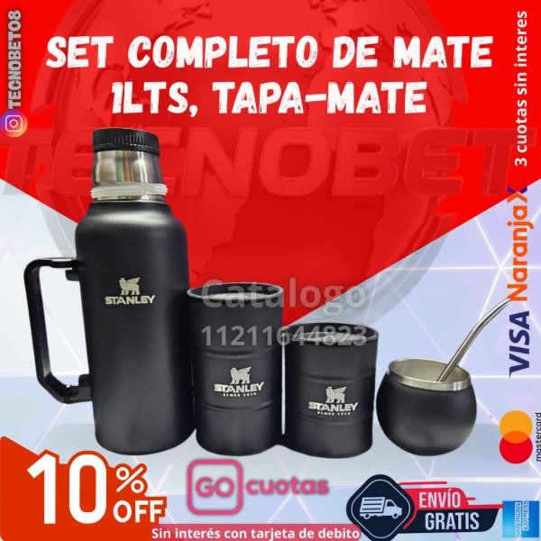Producto - SET COMPLETO DE MATE 1LTS, TAPA-MATE