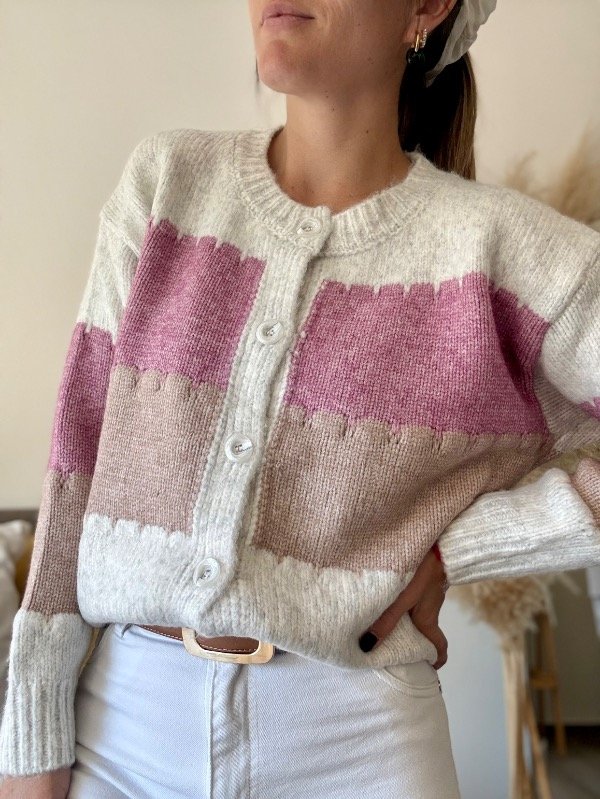 Producto - Cardigan importado tricolor