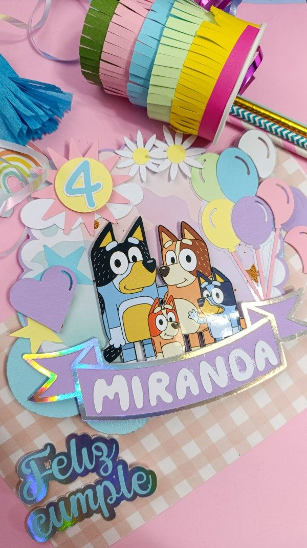 Producto - cake toppers Bluey