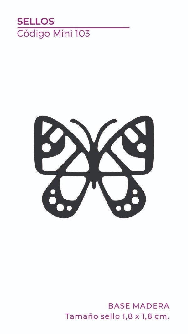 Producto - Mini Sello 103 - Mariposa