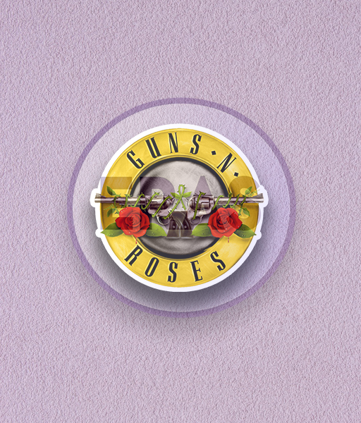 Producto - STICKERS UV- GUNS N ROSES - #4 LOGO