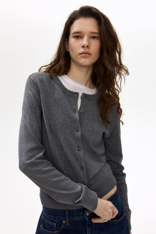 Producto - Cárdigan HyM gris mujer - 0