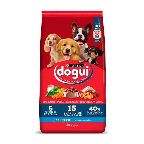 Producto - DOGUI CACHORROS CON CARNE, POLLO Y CEREALES 21 KG
