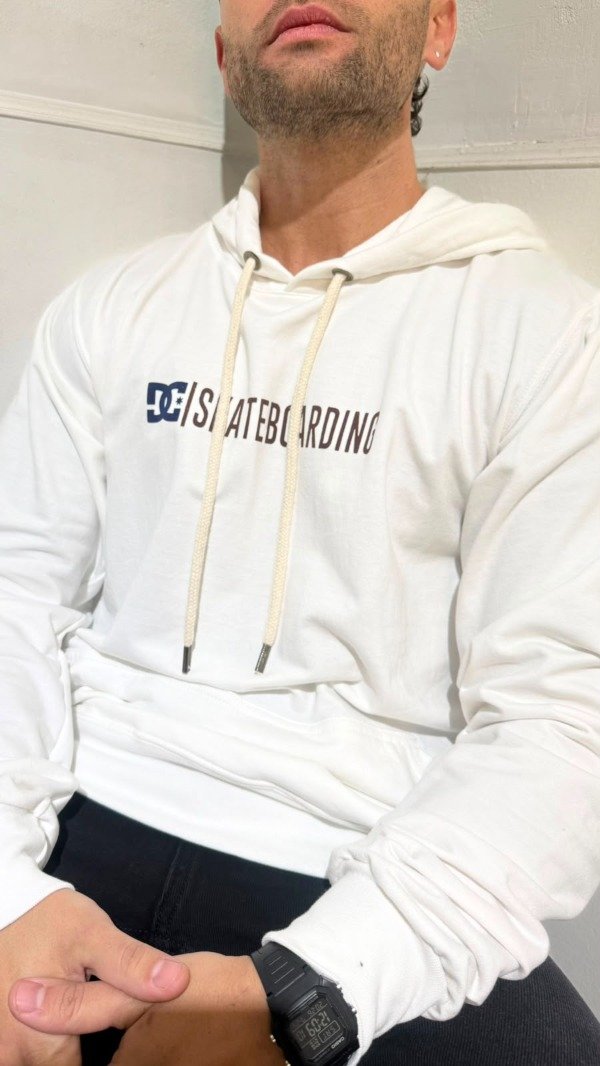 Producto - Buzo canguro rustico blanco - 0