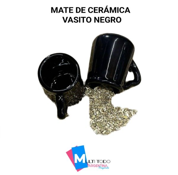 Producto - MATE DE CERÁMICA VASITO NEGRO